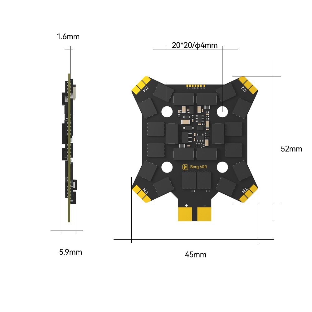 iFlight Borg Mini H7 (ICM42688 - Fpv Drone Esc recension och pris
